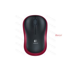 LOGITECH Egér - M185 Vezeték Nélküli Optikai Nano, Piros