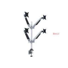   MULTIBRACKETS 4 karos asztali konzol, M VESA Gas Lift Arm Quad Silver (15-32", max.VESA: 100x100 mm, 10 kg)