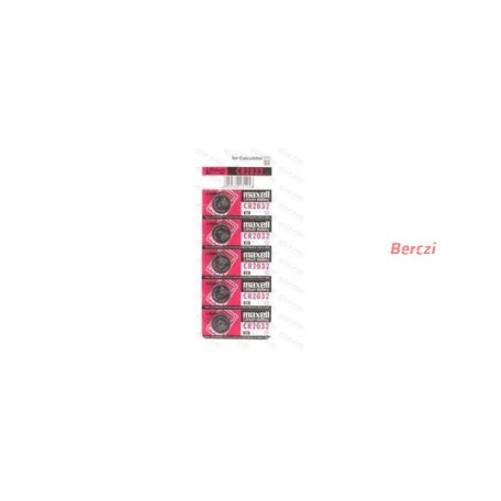 MAXELL Gombelem CR2032 5db-os