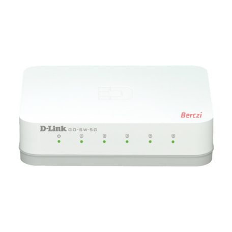 D-LINK Switch 5x1000Mbps Műanyagházas Asztali, GO-SW-5G/E