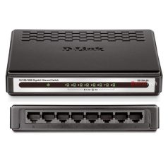 D-LINK Switch 8x1000Mbps Műanyagházas Asztali, GO-SW-8G/E