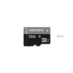   ADATA Memóriakártya MicroSDHC 32GB + Adapter UHS-I CL10 (50/10)