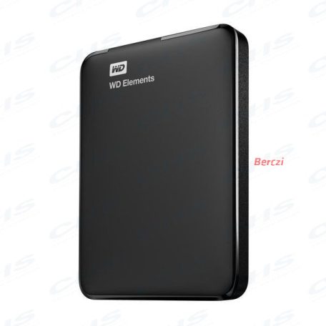WESTERN DIGITAL 2.5" USB 3.0 HDD 1TB ELEMENTS PORTABLE 5400rpm 8MB Cache fekete
