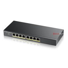   ZYXEL Switch 8x1000Mbps (8xPOE), Fémházas, Menedzselhető (8GbE port), GS1900-8HP-EU0103F