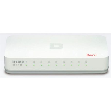 D-LINK Switch 8x100Mbps Műanyagházas Asztali, GO-SW-8E/E
