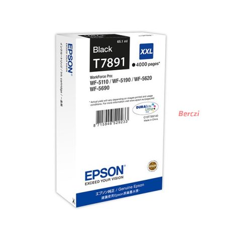 EPSON Tintapatron Ink Cartridge XXL Black