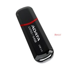 ADATA Pendrive 64GB, UV150 USB 3.2, Fekete