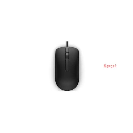 DELL Vezetékes egér, MS116 Optical Mouse - Black