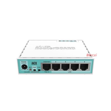 MIKROTIK Vezetékes Router RouterBOARD 5x1000Mbps, Menedzselhető, Asztali - RB750GR3