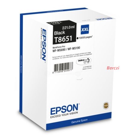 EPSON Tintapatron Ink Cartridge Black 10K