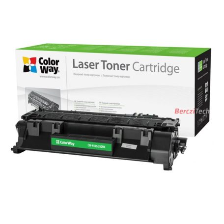 COLORWAY Standard Toner CW-H505/280MX, 6900 oldal, Fekete - HP CE505X (05X)/CF280X (80X); Can. 719H