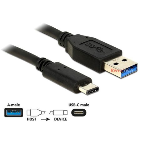 DELOCK kábel USB 3.2 Gen 2 Type-A > USB Type-C 1m