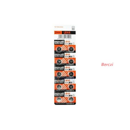 MAXELL Gombelem LR44 10db / csomag