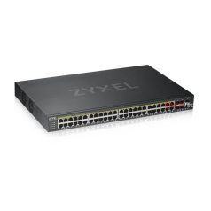   ZYXEL Switch 44x1000Mbps (44xPOE) + 4xGigabit kombó SFP+ 2xGigabit SFP, Fémházas Menedzselhető (48GbE POE port), GS1920-