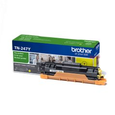   BROTHER Toner TN-247Y, Highcap- 2.300 oldal (ISO/IEC 19798), Sárga