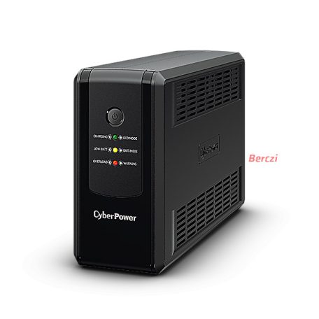 CYBERPOWER UPS UT850EG (3 aljzat) 850VA 425W, 230V szünetmentes tápegység, AVR, LINE-INTERAKTÍV