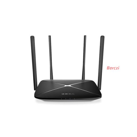 MERCUSYS Wireless Router Dual Band AC1200 1xWAN(1000Mbps) + 3xLAN(1000Mbps), AC12G