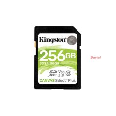   KINGSTON Memóriakártya SDXC 256GB Canvas Select Plus 100R C10 UHS-I U3 V30
