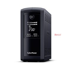   CYBERPOWER UPS VP700ELCD (4x Schuko) 700VA 390W 230V szünetmentes tápegység + USB LINE-INTERAKTÍV