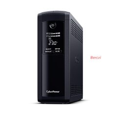   CYBERPOWER UPS VP1200ELCD (4x Schuko) 1200VA 720W 230V szünetmentes tápegység + USB LINE-INTERAKTÍV