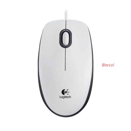 LOGITECH Egér - M100 Vezetékes Optikai, Fehér