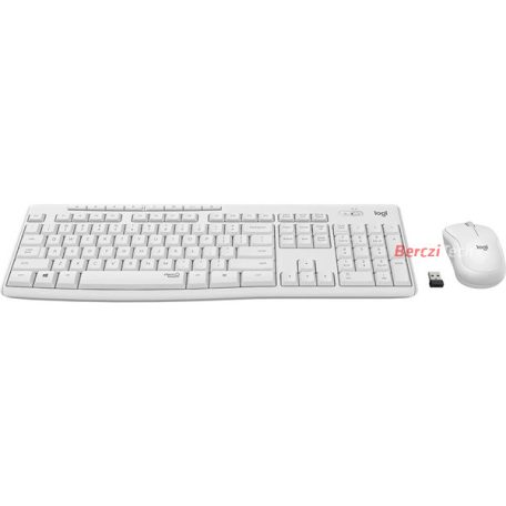 LOGITECH Billentyűzet + egér - MK295 Silent Vezeték Nélküli Combo Piszkosfehér, HUN