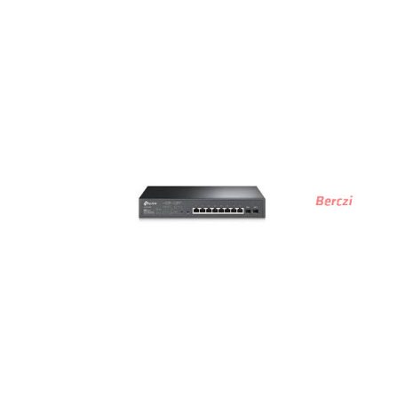 TP-LINK Switch 8x1000Mbps (8xPOE+) + 2xSFP, Menedzselhető, SG2210MP
