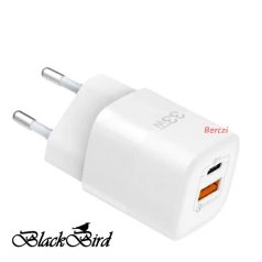 BLACKBIRD Hálózati Adapter ZCD-015B-AC GAN 33W, Fehér