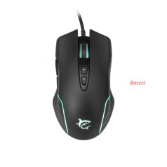 WHITE SHARK GM-5003 AZARAH gaming egér, fekete, 6400dpi