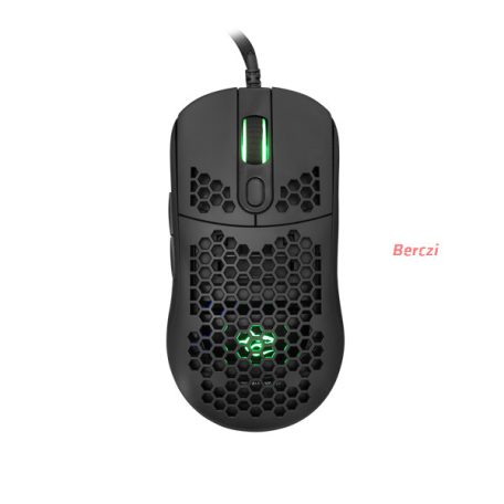 WHITE SHARK GM-5007B GALAHAD gamer egér, fekete, 6400 dpi