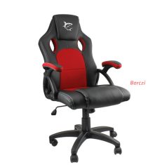 WHITE SHARK KINGS THRONE gamer szék fekete/piros