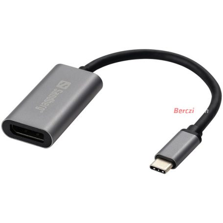 SANDBERG USB-C tartozék, USB-C to DisplayPort Link