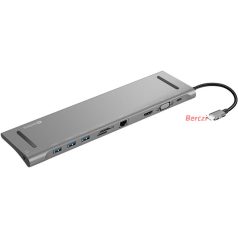 SANDBERG USB-C dokkoló, USB-C 10-in-1 Docking Station