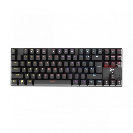 WHITE SHARK COMMANDOS mechanikus (red switch) gamer billentyűzet (angol), fekete