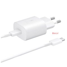   BLACKBIRD Hálózati töltő 25W T145 PD USB-C + USB-C Adatkábel 1m, Fehér (Gyári kivitel)