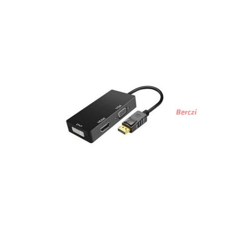 BLACKBIRD 3in1 Dokkoló Displayport - VGA, HDMI, DVI