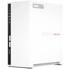   QNAP NAS 2 fiókos 4x2GHz, 2GB RAM, 1x1000Mbps, 2xUSB3.2, 2xUSB2.0, 1xUSB3.2 - TS-233