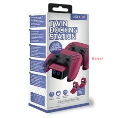   VENOM PS5 Kiegészítő Dupla Töltő állomás "Cosmic Red" Piros, VS5010