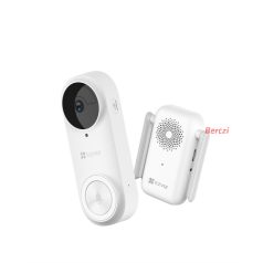   EZVIZ DB2, videós ajtócsengő készlet, 2K, 3MP, 176° kamerával,  WiFi, 5200mAh akku, PIR, IR, H.265, riasztó funkció