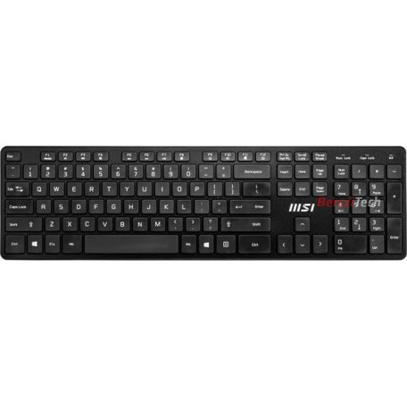 MSI ACCY Bill, RF1430  Vezetéknélküli billenytűzet + MA04W  Vezetéknélküli egér, Fekete