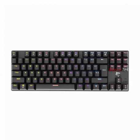 WHITE SHARK COMMANDOS mechanikus (blue switch) gamer billentyűzet (magyar), fekete