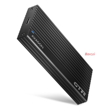 AXAGON EEM2-GTR THIN RIB SUPERSPEED+ USB-C - NVME M.2 külső ház, fekete