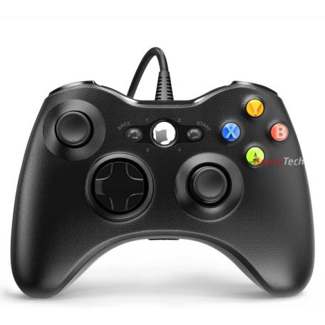 FROGGIEX XBOX 360/PC Kiegészítő Vezetékes kontroller, Fekete