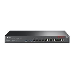  TP-LINK Vezetékes VPN Router 2xSFP+(10GE) + 1xWAN/LAN(1GE) + 8xWAN/LAN(1GE) + 1xkonzol port + 2xUSB, ER8411