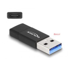   DELOCK Átalakító USB 3.2 Gen 2 Type-A male > USB Type-C female aktív fekete