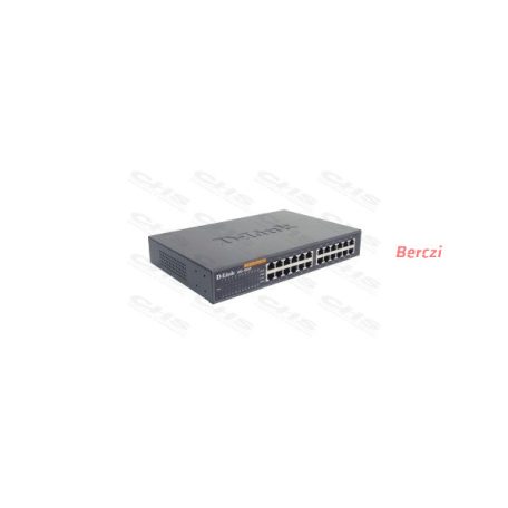 D-LINK Switch 24x100Mbps Fémházas Asztali Rackes, DES-1024D/E