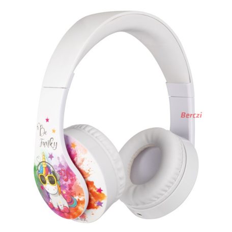 KONIX - UNIK "Be Funky" Fejhallgató Vezetékes Gaming Stereo Mikrofon, Színes