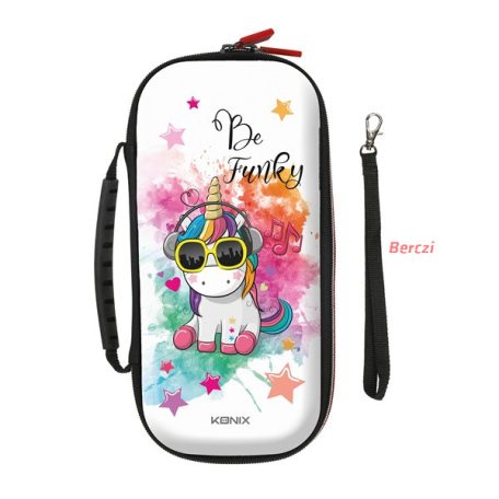 KONIX - UNIK " Be Funky" Nintendo Switch/Lite Utazó Tok, Színes