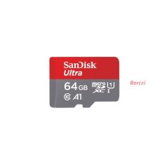   SANDISK 215421, MICROSD ULTRA ANDROID KÁRTYA 64GB, 140MB/s, A1, Class 10, UHS-I