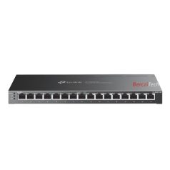   TP-LINK Switch 16x1000Mbps (8xPOE+), Fémházas Asztali/Rackes Menedzselhető, SG2016P